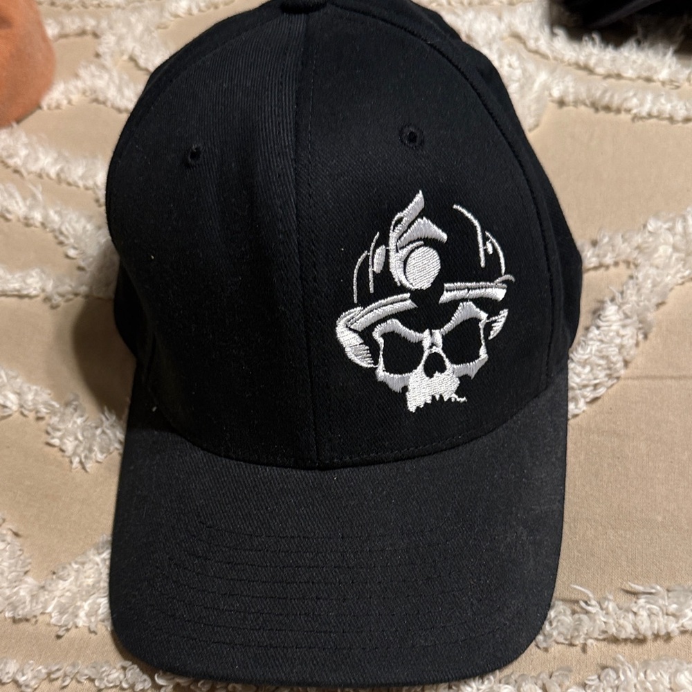 Black Willie G Harley Davidson Skull Embroidered Cap